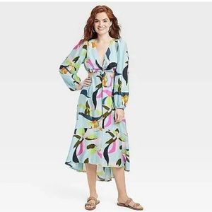 A New Day floral cutout dress